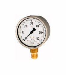 Wika Manometer zur Druckmessung im mbar-Bereich, 10-fach überlastbar, mit Nullpunktkorrektur, 102522