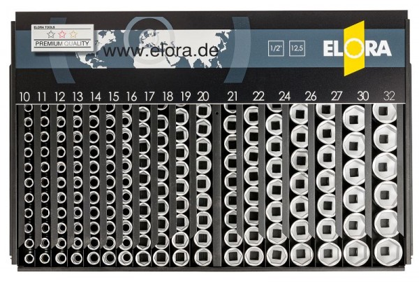 ELORA Verkaufsständer mit 1/2" 12-kt. AF-Einsätzen, 770-LSP1A, 0770610002000