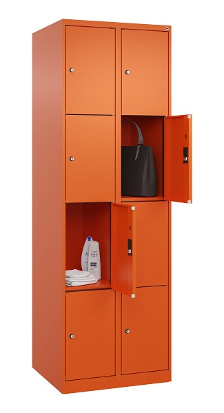 C+P Schließfachschrank Evolo PLUS, 8 Fächer, 1850x600x500mm, 2004/2004, 049000-204 S10023