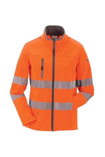 Planam Norit Warnschutz Damen Pure Softshelljacke orange 40, 5915040