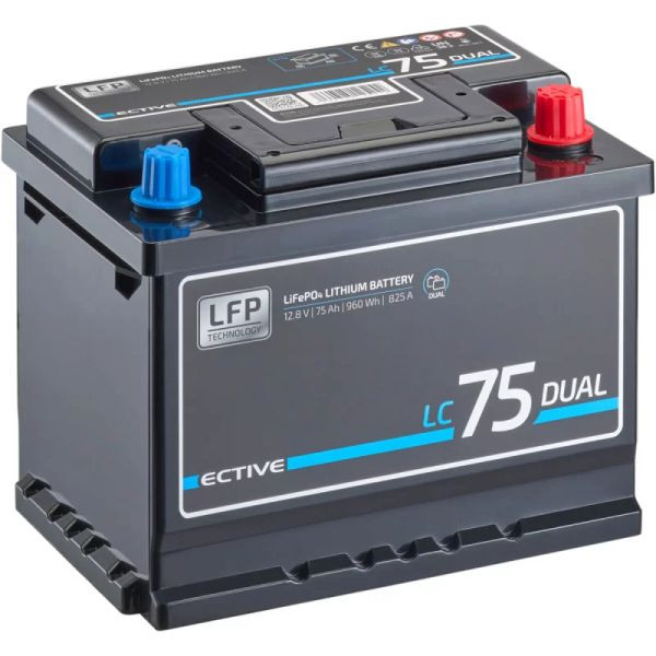 ECTIVE LC 75 Dual Versorgungsbatterie 75Ah 12V 960Wh 825A, TN6465
