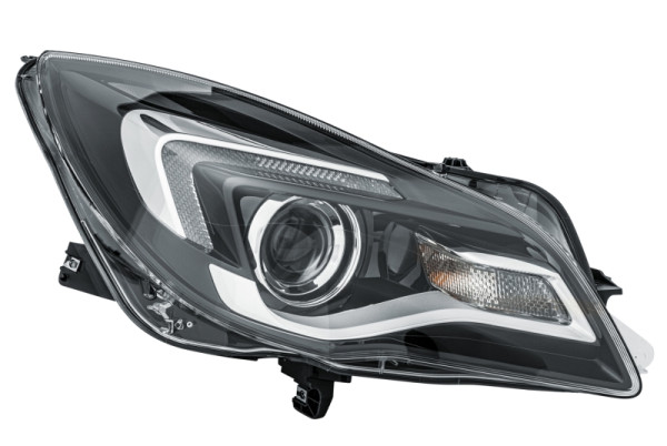 HELLA LED/DE/Halogen-Hauptscheinwerfer, für u.a. Opel Insignia A Sports Tourer (G09), ECE, für Linksverkehr, rechts, 1LL 011 165-781