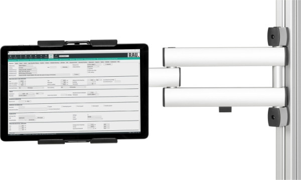 RAU Tablethalter für Flachbildschirmhalter, für Tablethöhe 160-300 mm, 09-TH-01