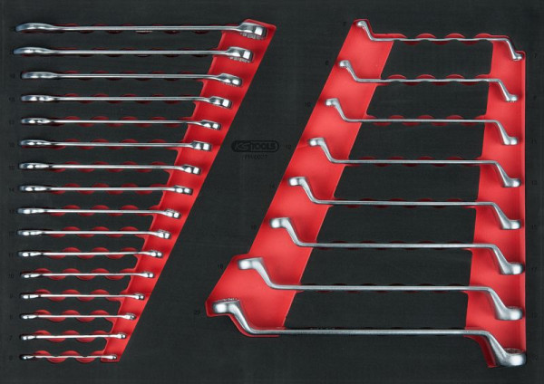 KS Tools Schlüssel-Satz, 24-teilig in 1/1 Systemeinlage, 711.0027