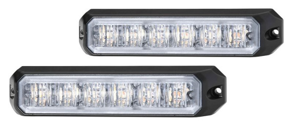 HELLA LED-Blitz-Kennleuchte, BST, 12/24V, gelb, Schraubanschluss/Anbau, Kabel: 150mm, Stecker: offene Kabelenden, Set, 2XD 012 160-851