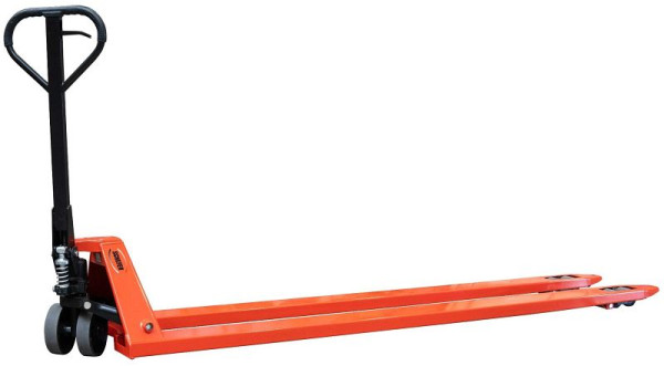 Schefer Gabelhubwagen 2 t (Flächenlast)-2400mm Premium mit langer Gabel, 1101048PTP24020