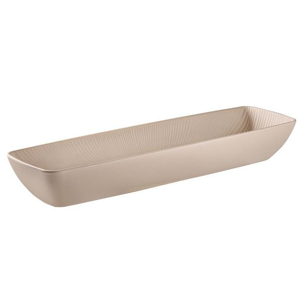 APS GN 2/4 Schale "NERO", Melamin, 3,5 Liter, 53 x 16,2 cm, Höhe 7,5 cm, 85419