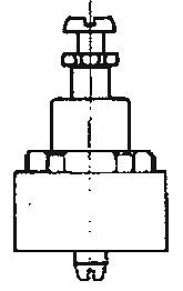 Benkiser Druckknopfgarnitur innen komplett für UP-Anlage 6062009, 0618606