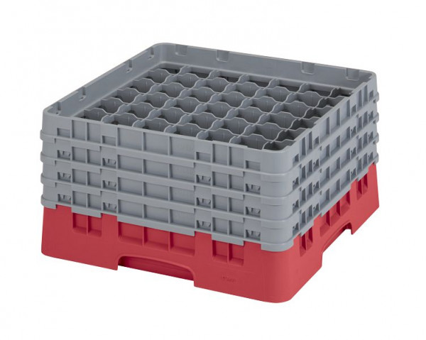 Cambro Spülkorb mit 49 Fächer Camrack® 21,5 cm Rot, 49S800163