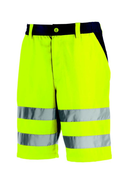 teXXor Warnschutz-Shorts ERIE, Größe: 44, Farbe: leuchtgelb/navy, VE: 10 Stück, 4346-44