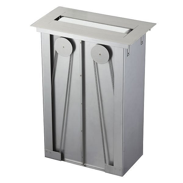 Air Wolf Papierhandtuchspender für 600 Papierfalthandtücher, Serie Sigma, H x B x T: 445 x 330 x 180 mm, Edelstahl gebürstet, 20-101