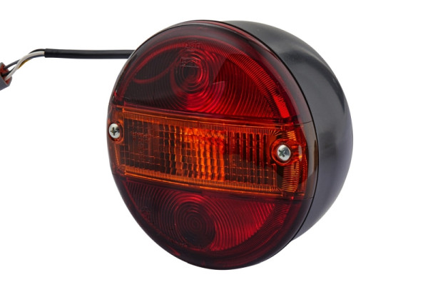 HELLA Heckleuchte, Glühlampe, 12V, Anbau/geschraubt, Lichtscheibenfarbe: rot/gelb, Stecker: Flachstecker, rechts/links, 2SD 001 685-627