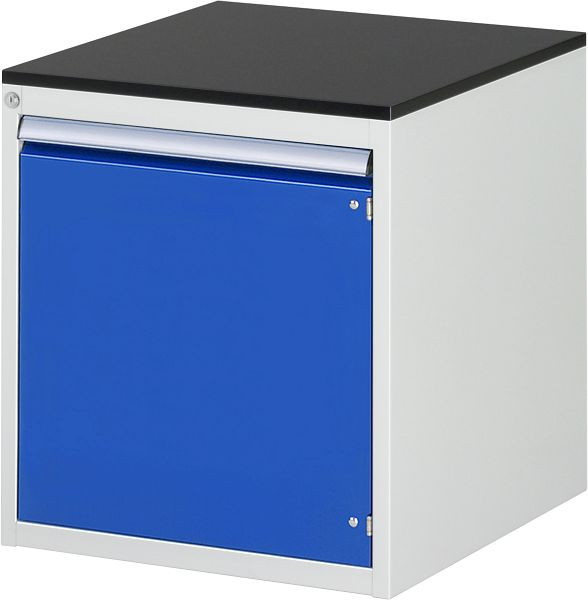 RAU Schubladenschrank Serie 7000, B580xT650xH640mm, Flügeltür H540mm, Arbeitsplatte melaminharzbeschichtet, 03-L3.8AR-M.11