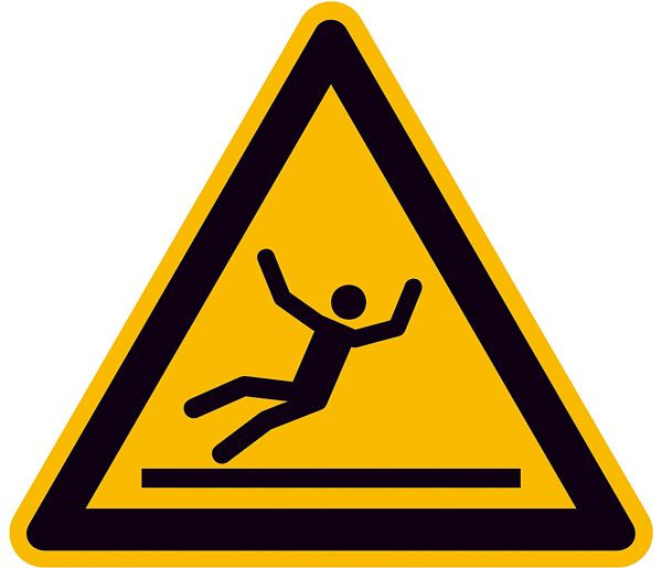 SafetyMarking Warnschild, Warnung vor Rutschgefahr, Länge 10 cm, Folie, selbstklebend, 21.A8170