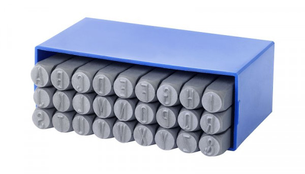 GRAVUREM SR Schlagbuchstabensatz A-Z, &, Schrifthöhe: 5 mm, 01105000