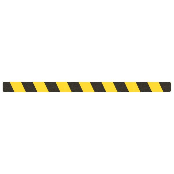 m2 Antirutschbelag Easy Clean schwarz/gelb Einzelstreifen 50x800mm, VE: 10 Stück, M3WV100501