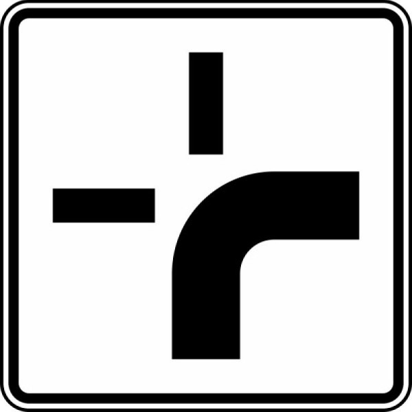 Stein HGS Verlauf der Vorfahrtstraße Nr. 1002-20, 420x420mm /RA2/Flachform 2mm, 1002-20-121