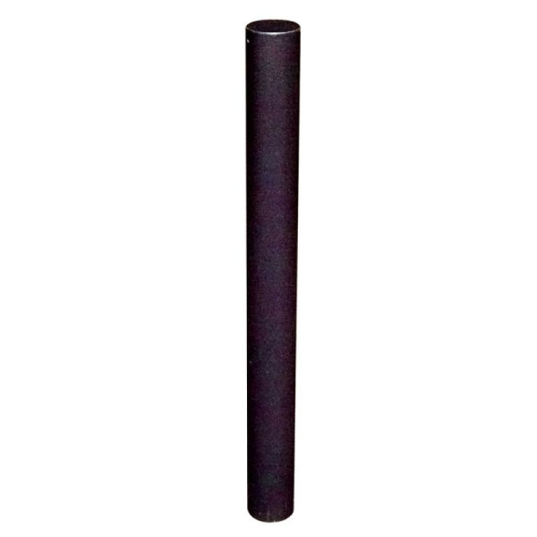 Stein HGS Stilpoller Ø 76 mm mit Flachkopf, mit Dreikantverschluss, nach DIN 3223, Schließung unten, inkl. Bodenhülse, weiß mit roten Leuchtstreifen, 1 Öse, 4074fbsonder-rw-1