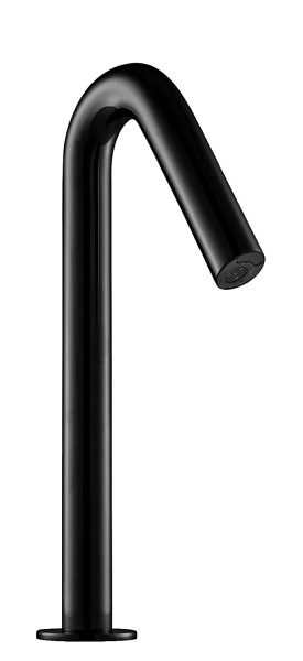 Benkiser Sintra Extra, Elektronik Waschtisch-Ventil mit Sensor im Auslauf für 9V Netzbetrieb, inkl. Dual Power Input Box, Schwarz, 1995363-F02