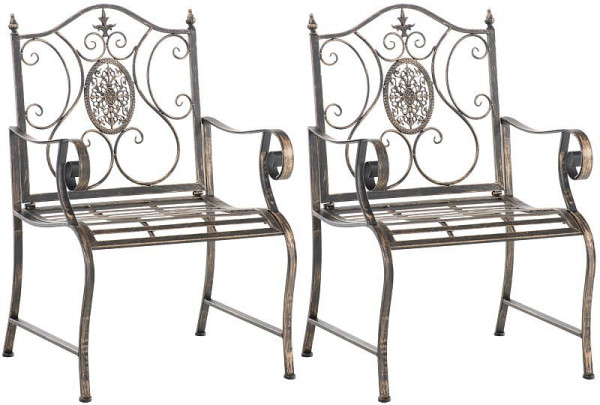 CLP 2er Set Gartenstühle Punjab, bronze, 320697, 4251756477080