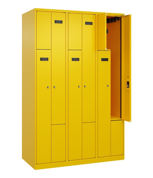 C+P Z-Spind Evolo PLUS, 6 Fächer, 1850x1200x500mm, 1023/1023, Zylinderschloss, 049003-326 S10042