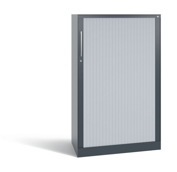 C+P Rollladenschrank Asisto, H1310xB800xT435mm, Farbe: Anthrazit / Weiß, Bügelgriff, 3 OH, 143033-000 S10104