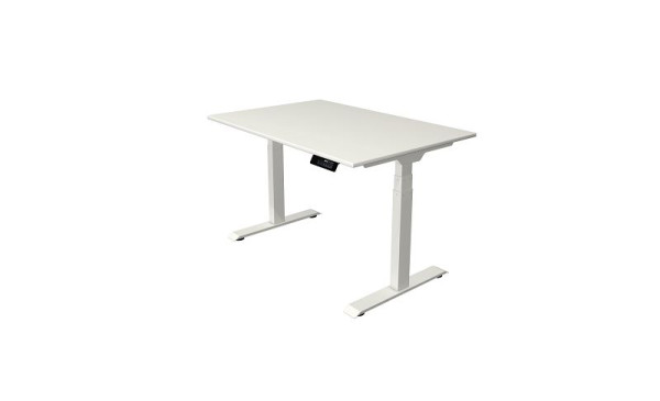 Kerkmann Oxford Sitz-/Stehtisch 1200 x 800 mm, elektrisch höhenverstellbar von 620-1270 mm, Weiß, Gestell weiß, 10520410