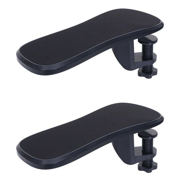 Mendler 2er-Set Armauflage HWC-N75, für Schreibtisch Arm-/Handgelenkstütze Handgelenkauflage Ablage ergonomisch verstellbar, 108673