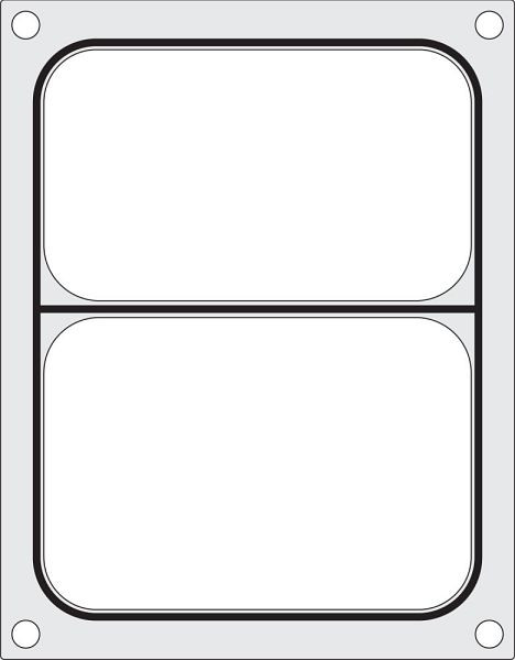 Hendi Matrize für Versiegelungsmaschine 976722, ein zweiteiliger Behälter 227 x 178 mm, 805596