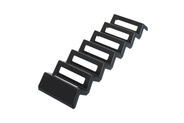 Schneider Snack-Verkaufsständer -Wellenform inkl. Öffnung, Material: ABS, 560x45x168mm, schwarz, 227650