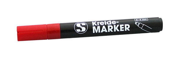 Schneider Kreidestift 5 mm, Farbe rot- Schreibdicke: 2-5 mm, 198905