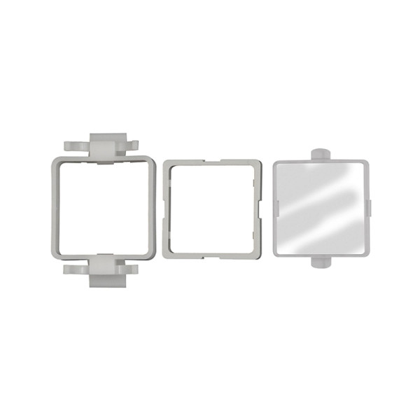 Riegler Einbaurahmen mit Schutz-Abdeckung aus Kunststoff, Digital-Mano, 133387