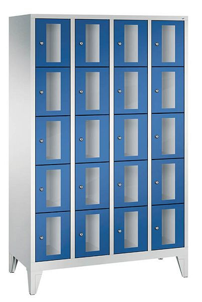 Bedrunka+Hirth Fächerschrank mit 150 mm hohe Füßen, 4 x 4 Abteile, Abteilbreite in mm: 300, Maße in mm (BxTxH): 1190 x 500 x 1850, 06.85.434