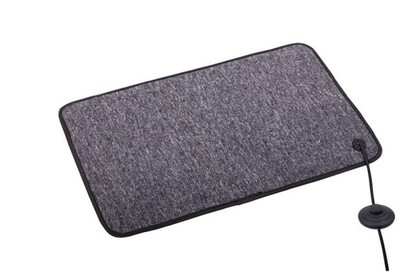 Etherma Heizteppich mit Steckerleitung, Anthrazit, 60 x 40 cm, 60 W, 230 V, 40853