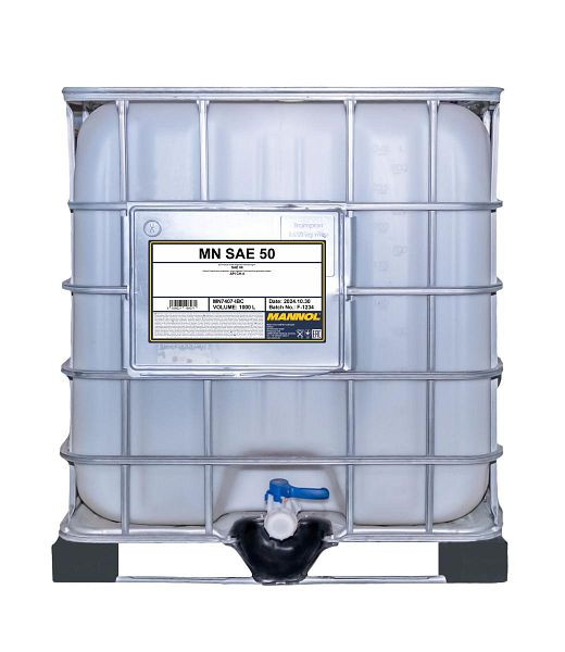 MANNOL Einbereichsmotorenöl 7407 SAE 50, VE: 1000 l, MN7407-IBC