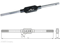 BAER verstellbares Stahl-Windeisen Größe 8 / M 27-64 / 1.1/8-3' / G 3/4-3'', 491724080