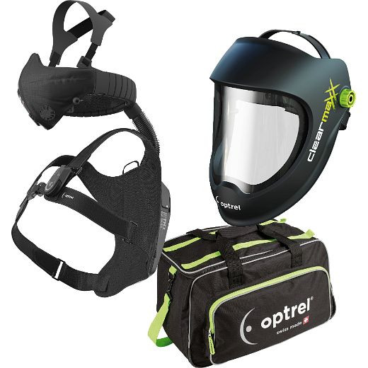 Optrel Ready to grind package clearmaxx + swiss air (4600.110), Atemschutzsystem komplett mit control panel, 57299
