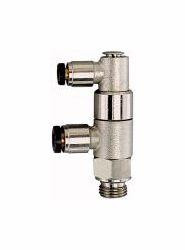 Riegler Stoppventil, Anschluss 2 und 3 als Steckanschluss, 107066