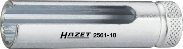 Hazet Turbolader Steckschlüsseleinsatz, Doppelsechskant, Vierkant hohl 6,3 mm (1/4 Zoll), Außen-Doppel-Sechskant Profil, 10 mm, 2561-10