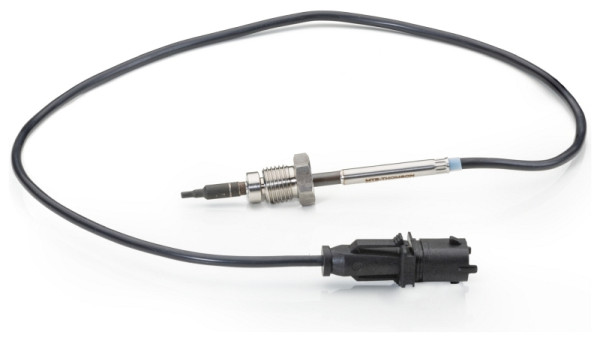 HELLA Sensor, Abgastemperatur, 2-polig, geschraubt, Kabel: 650mm, 6PT 014 494-001