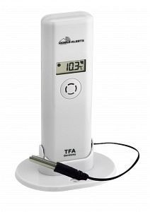 DOSTMANN WeatherHub T/F-Sender mit wasserfestem Profi-Temperatur-Kabelfühler, 6040-3302