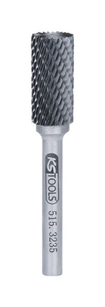 KS Tools HM Zylinder-Frässtift Form A mit Stirnverzahnung, 12mm, 515.3235