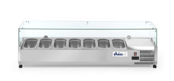 Arktic Aufsatzkühlvitrine 7x GN 1/4, LxBxH: 1505x335x430 mm, 232910