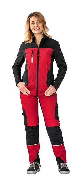 Planam Norit Damen Hybridjacke, rot/schwarz, Größe 46, 6517046
