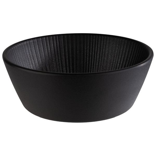 APS Schale -NERO- in schwarz, Ø 15,5 cm, Höhe: 5,5 cm, 0,45 Liter, 85272