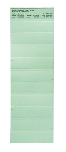 Eichner Beschriftungsschild für die Serie VISIMAP, Grün, VE: 250 Stück, 9036-00030
