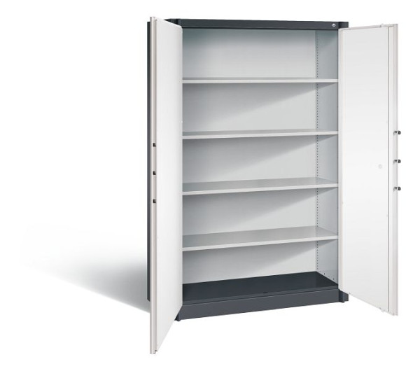 C+P Feuerschutzschrank Certos, H1950xB1200xT500mm, Farbe: Schwarzgrau / Verkehrsweiß, Klinkengriff, 5 OH, 1180-00 S10872