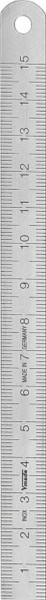 Vogel Germany Stahlmaßstab, Typ A, 5000 x 18 x 0,5 mm, Ablesung von links nach rechts, 1012010500