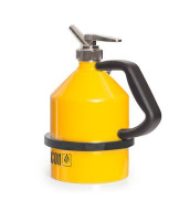 Produktbild von FALCON Sicherheitskanne aus Stahl, mit Feindosierhahn, 2 Liter Volumen, G1 1/4" Gewinde, gelb, 188952 FALCON Sicherheitskanne aus Stahl, mit Feindosierhahn, 2 Liter Volumen, G1 1/4" Gewinde, gelb, 188952