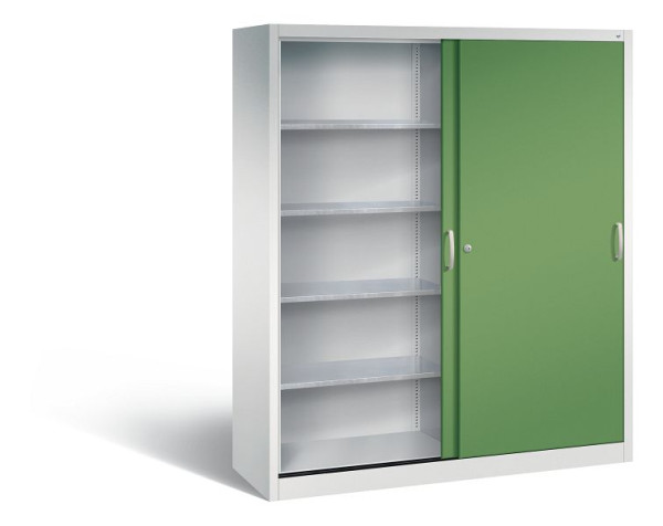 C+P Schiebetürenschrank Acurado, H1950xB1600xT500mm, Farbe: Lichtgrau / Resedagrün, 2159-002 S10022